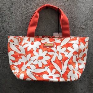 Jim Thompson Orange floral bag with small case